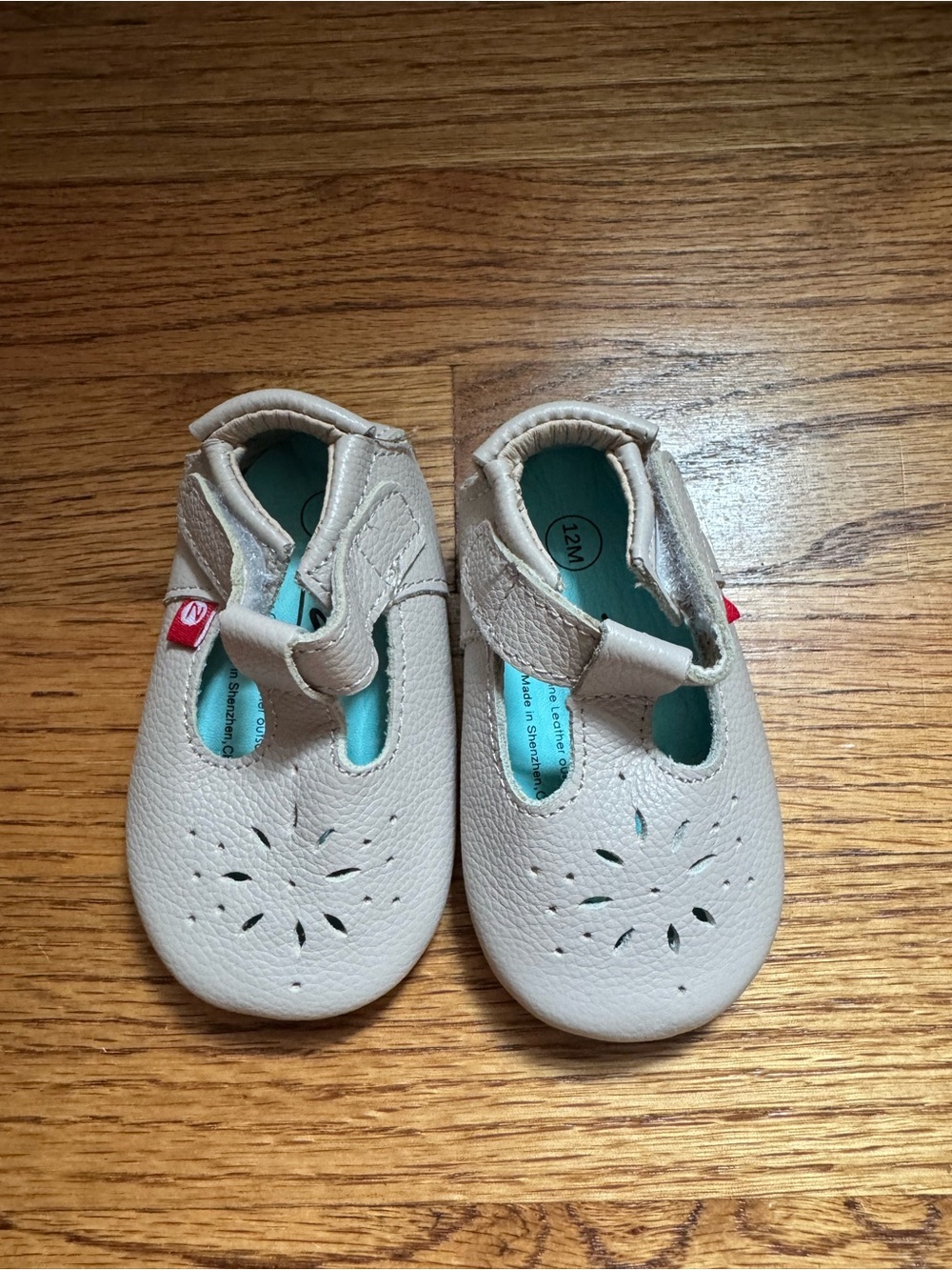 Zutano Baby Cream Mary Jane Shoes